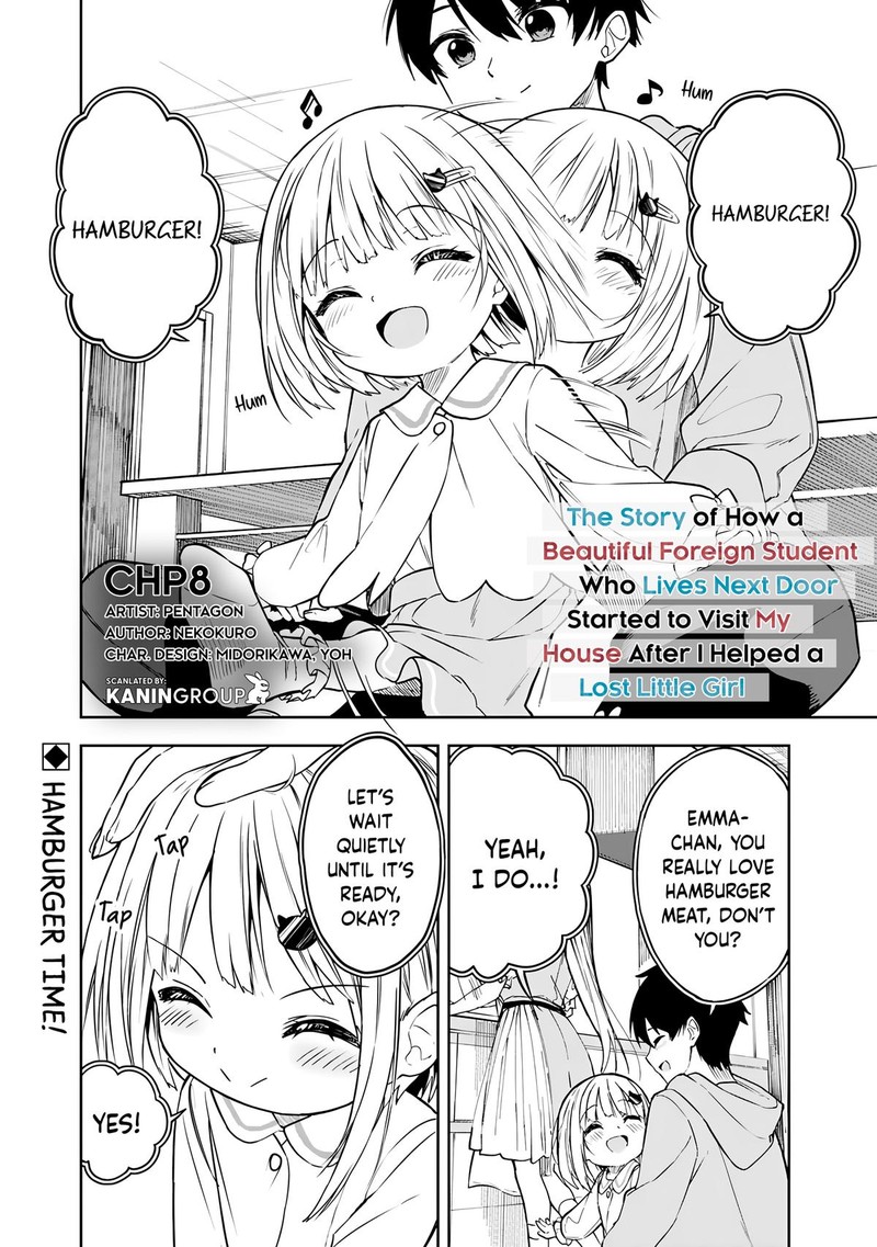 Maigo Ni Natteita Youjo Wo Tasuketara Otonari Ni Sumu Bishoujo Ryuugakusei Ga Ie Ni Asobi Ni Kuru You Ni Natta Ken Nitsuite Chapter 8 Page 1
