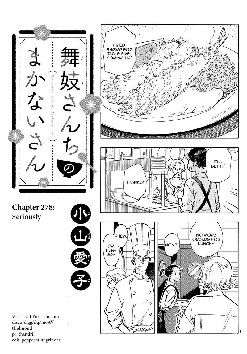 Maiko San Chi No Makanai San Chapter 278 Page 1