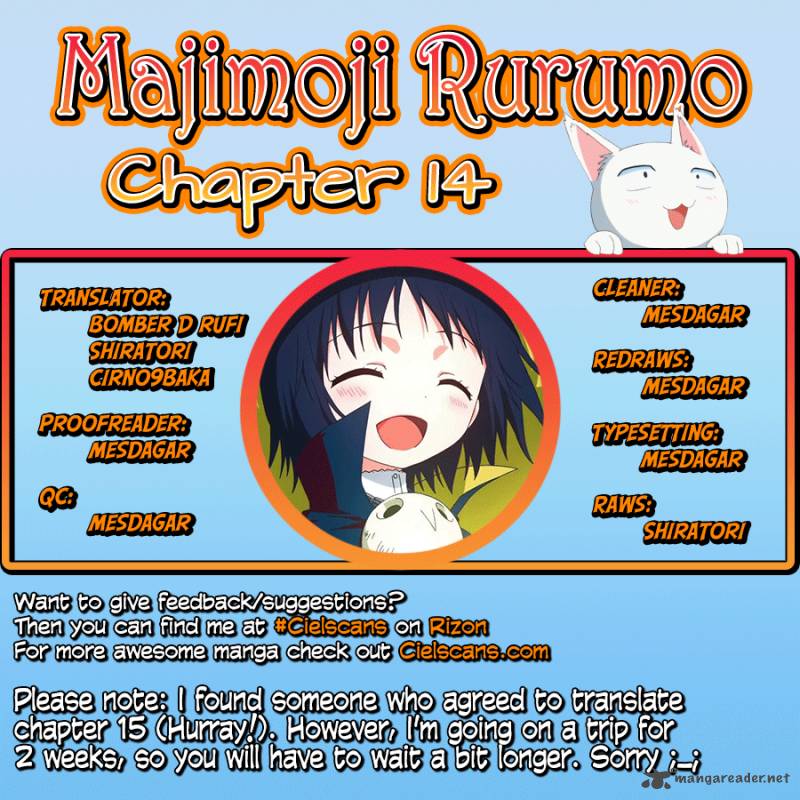 Majimoji Rurumo Chapter 14 Page 1