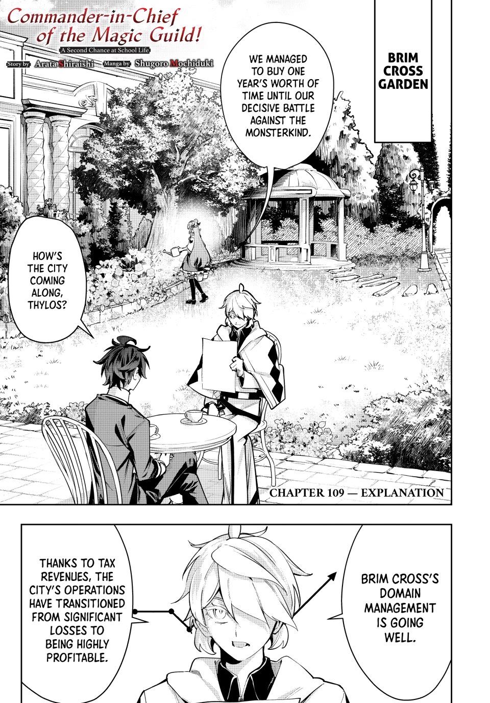 Majutsu Guild Sousui Umarekawatte Imasara Yarinaosu Nidome No Gakuin Seikatsu Chapter 109 Page 1