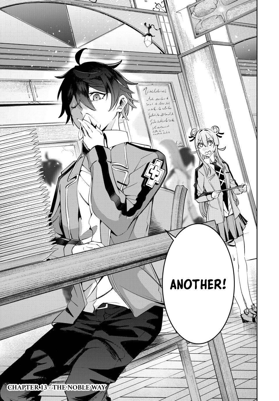 Majutsu Guild Sousui Umarekawatte Imasara Yarinaosu Nidome No Gakuin Seikatsu Chapter 13 Page 1