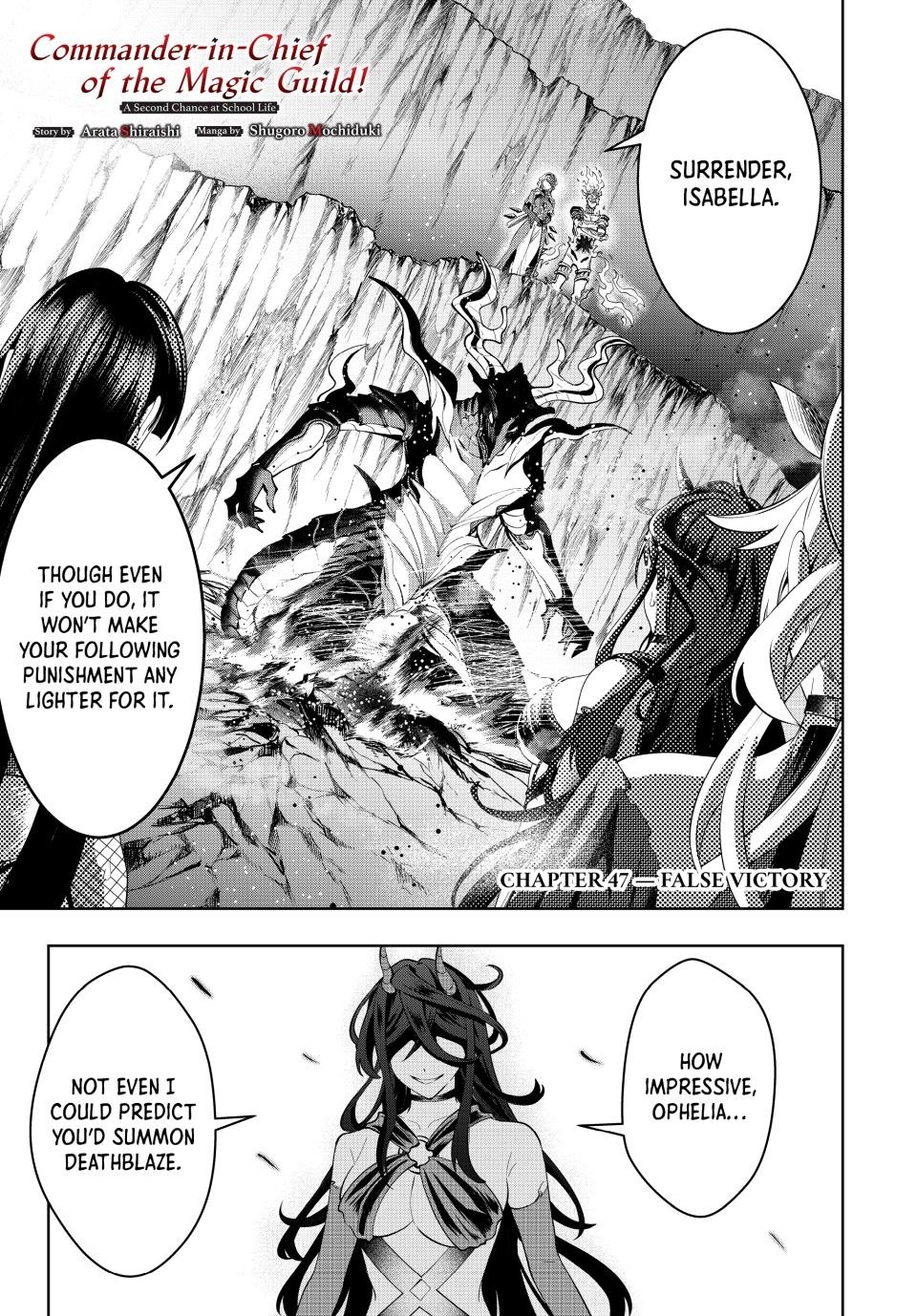 Majutsu Guild Sousui Umarekawatte Imasara Yarinaosu Nidome No Gakuin Seikatsu Chapter 47 Page 1