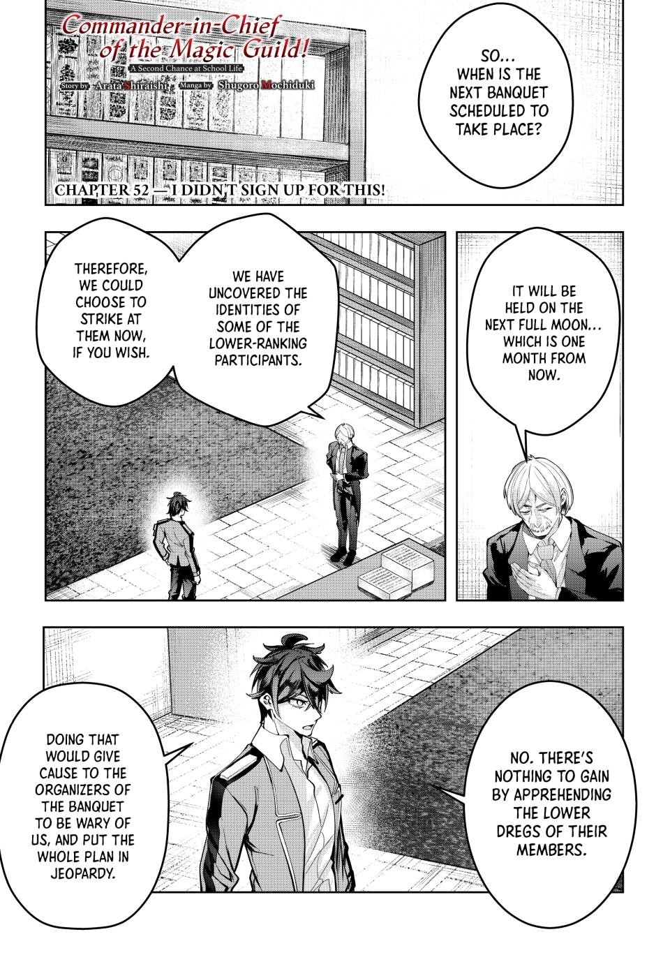 Majutsu Guild Sousui Umarekawatte Imasara Yarinaosu Nidome No Gakuin Seikatsu Chapter 52 Page 1