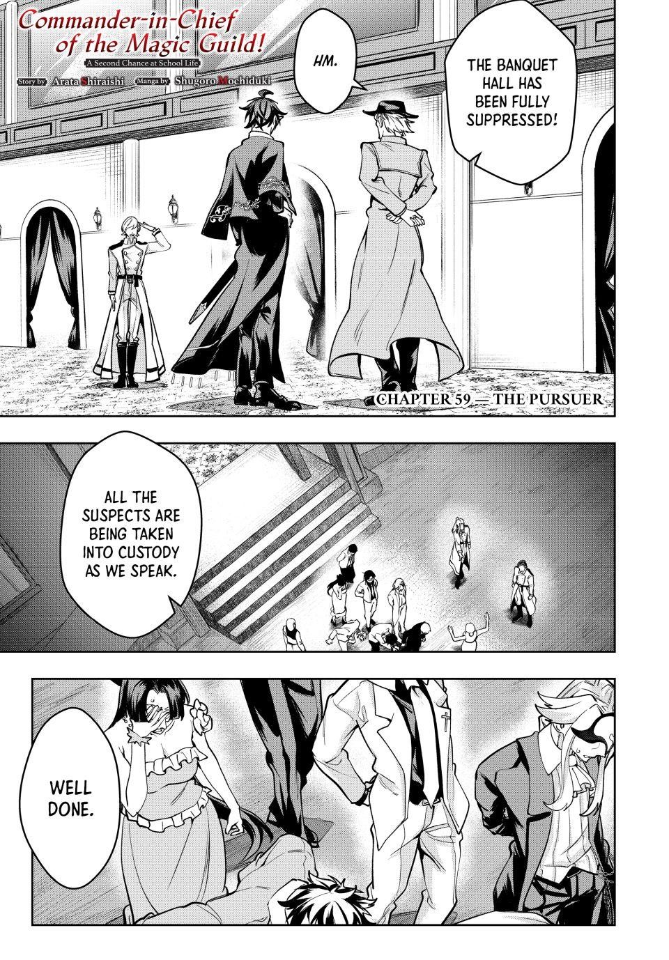 Majutsu Guild Sousui Umarekawatte Imasara Yarinaosu Nidome No Gakuin Seikatsu Chapter 59 Page 1