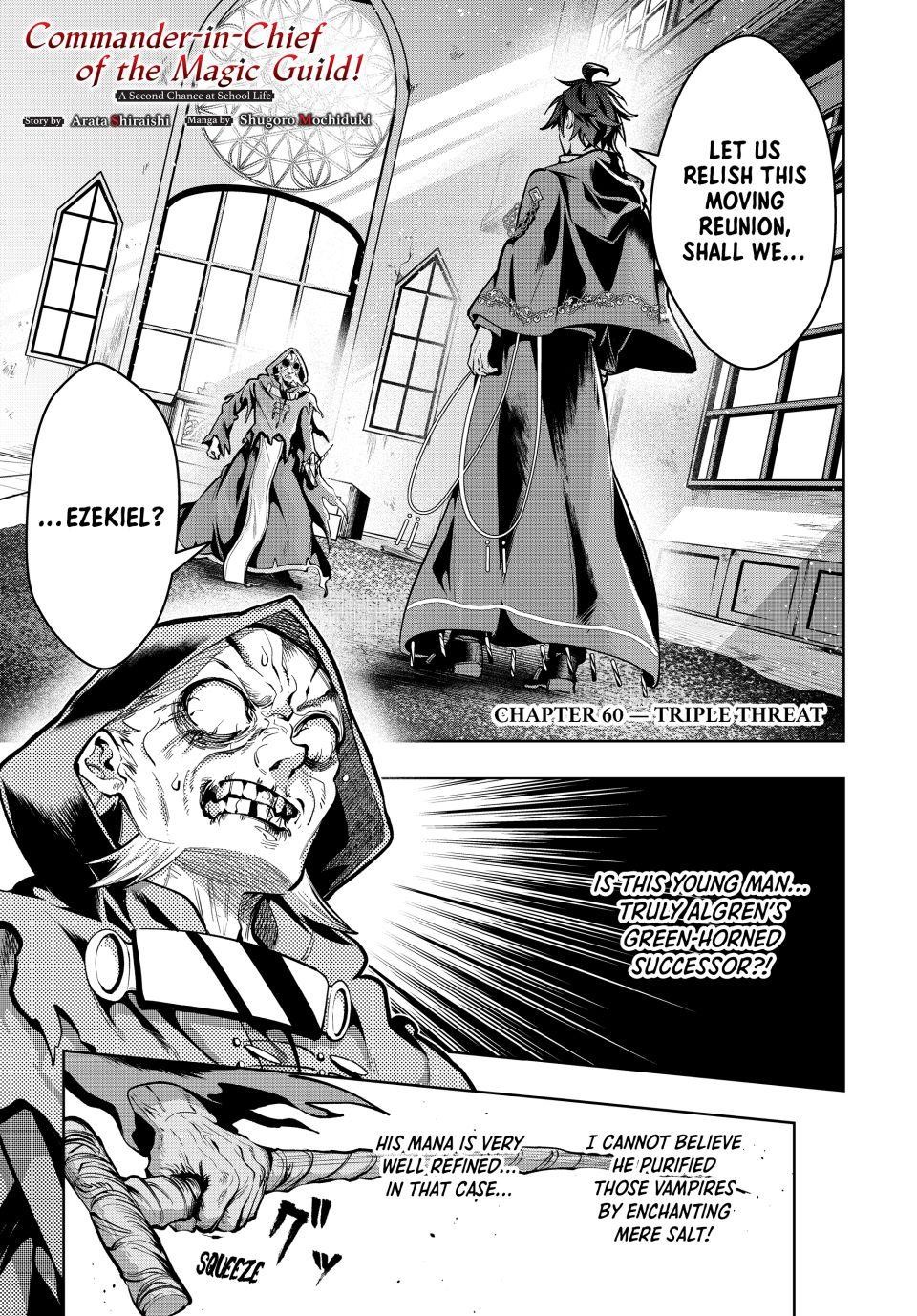 Majutsu Guild Sousui Umarekawatte Imasara Yarinaosu Nidome No Gakuin Seikatsu Chapter 60 Page 1