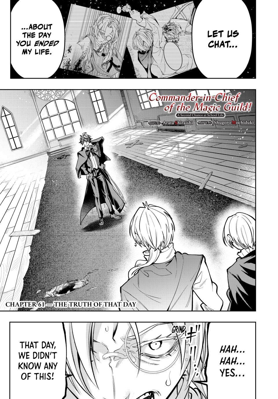 Majutsu Guild Sousui Umarekawatte Imasara Yarinaosu Nidome No Gakuin Seikatsu Chapter 61 Page 1