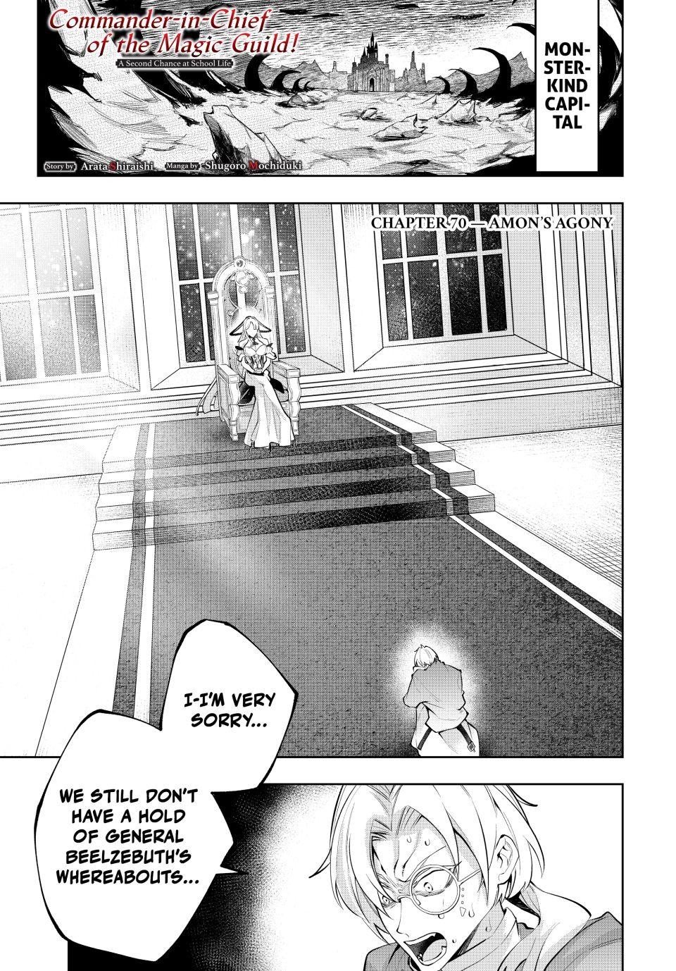 Majutsu Guild Sousui Umarekawatte Imasara Yarinaosu Nidome No Gakuin Seikatsu Chapter 70 Page 1