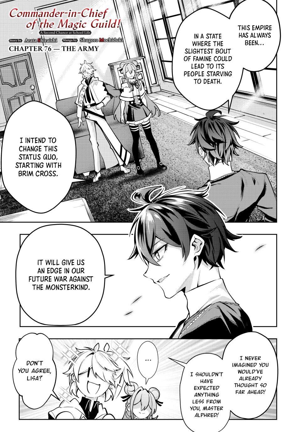 Majutsu Guild Sousui Umarekawatte Imasara Yarinaosu Nidome No Gakuin Seikatsu Chapter 76 Page 1