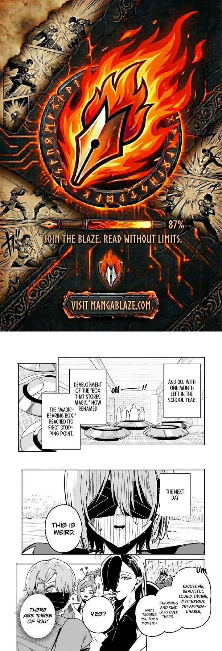Majutsushi Kunon Wa Miete Iru Chapter 48b Page 1