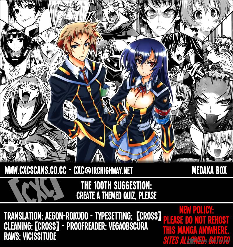 Medaka Box Chapter 100 Page 1