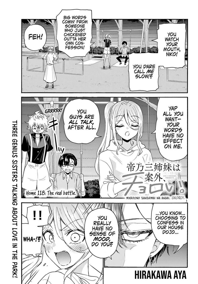 Mikadono Sanshimai Wa Angai Choroi Chapter 118 Page 1