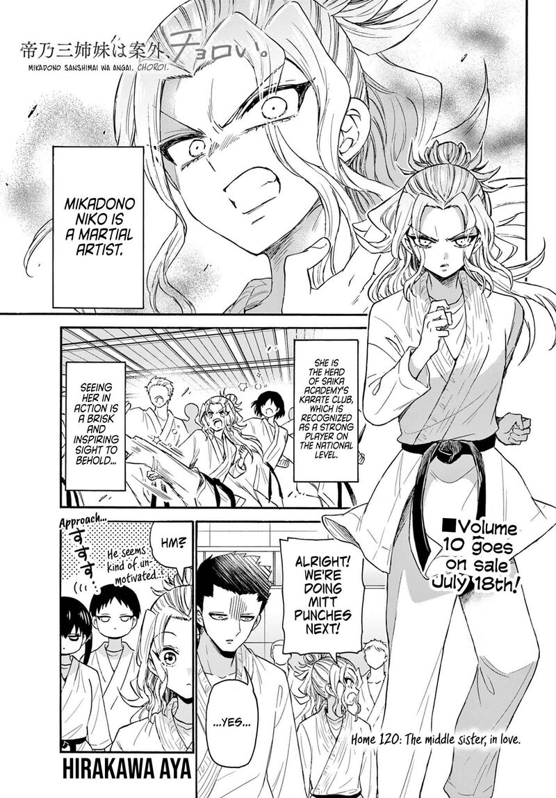 Mikadono Sanshimai Wa Angai Choroi Chapter 120 Page 1