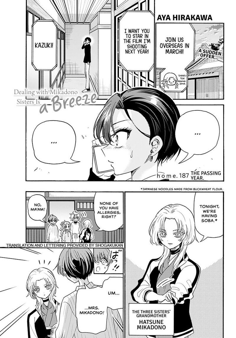 Mikadono Sanshimai Wa Angai Choroi Chapter 187 Page 2