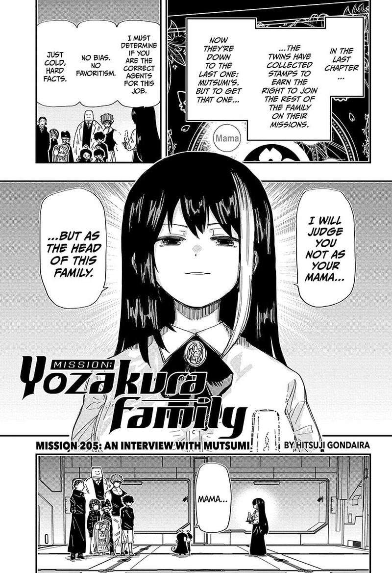 Mission Yozakura Family Chapter 205 Page 1