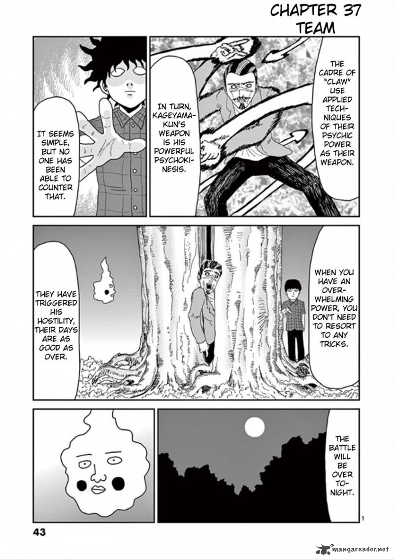 Mob Psycho 100 Chapter 37 Page 1