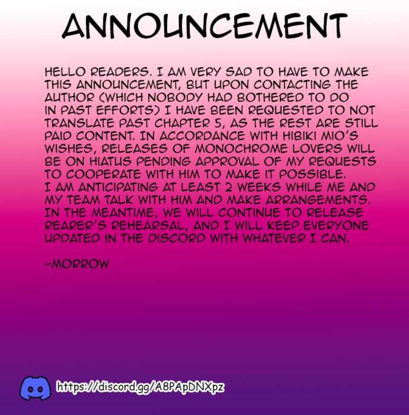 Monochrome Lovers Chapter 74e Page 1