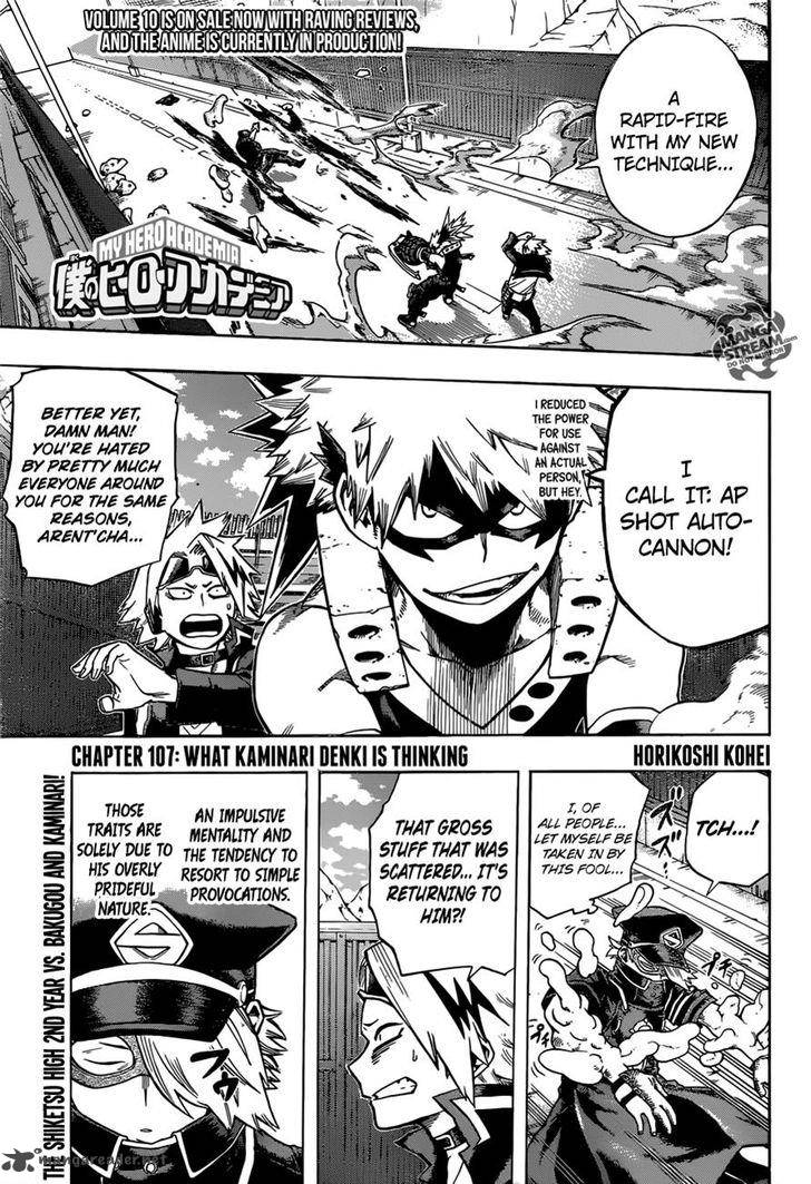 My Hero Academia Chapter 107 Page 1