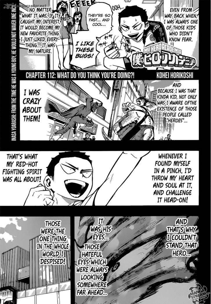 My Hero Academia Chapter 112 Page 1