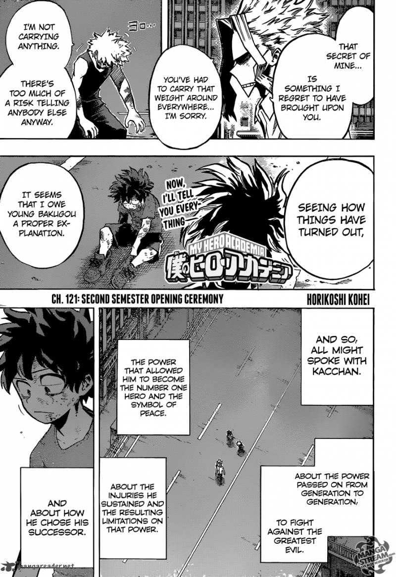 My Hero Academia Chapter 121 Page 1