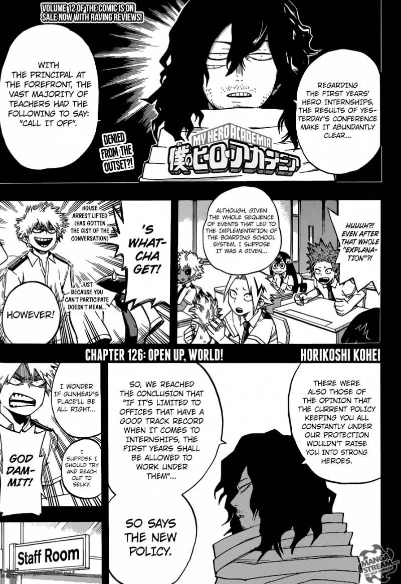 My Hero Academia Chapter 126 Page 1