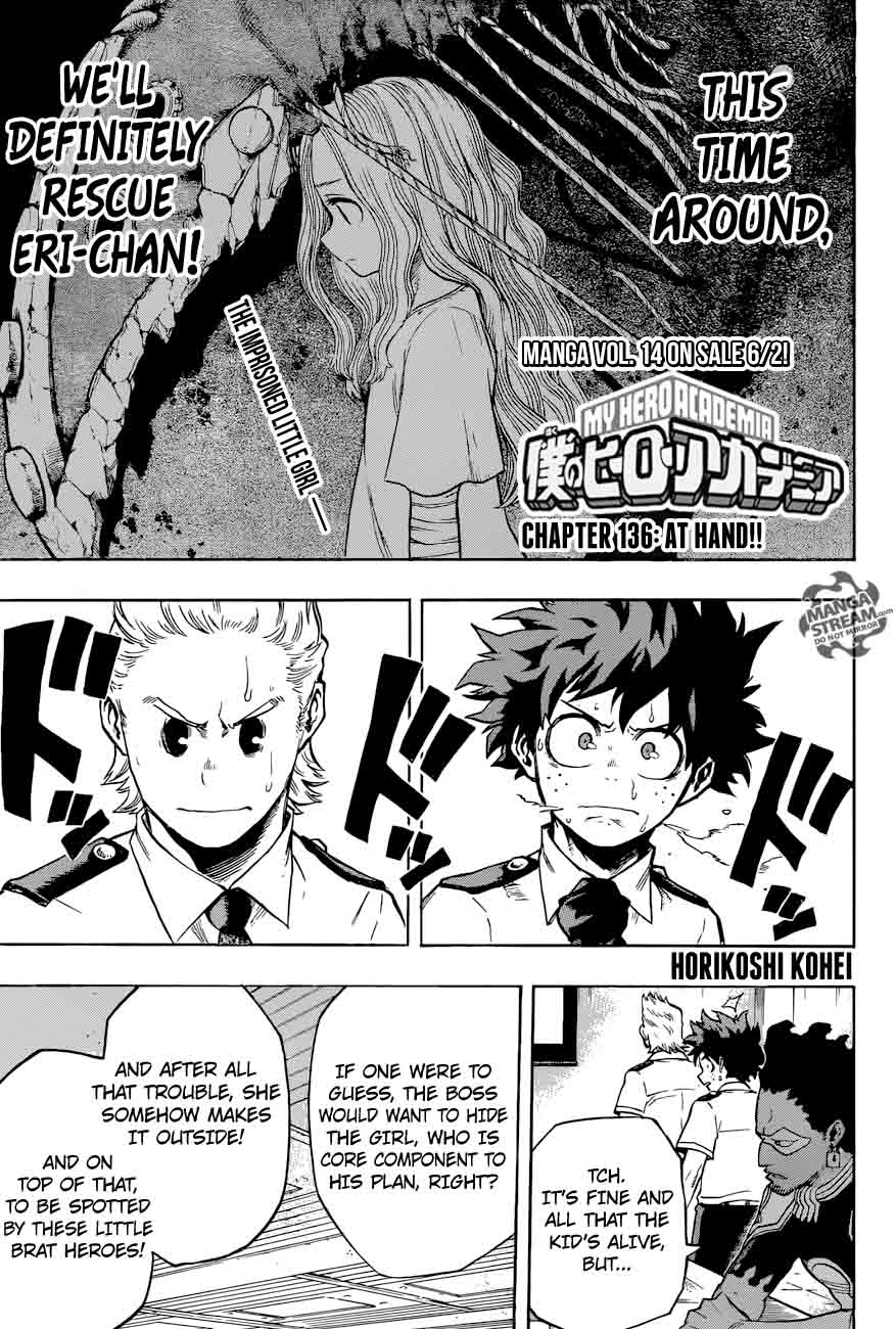 My Hero Academia Chapter 136 Page 1