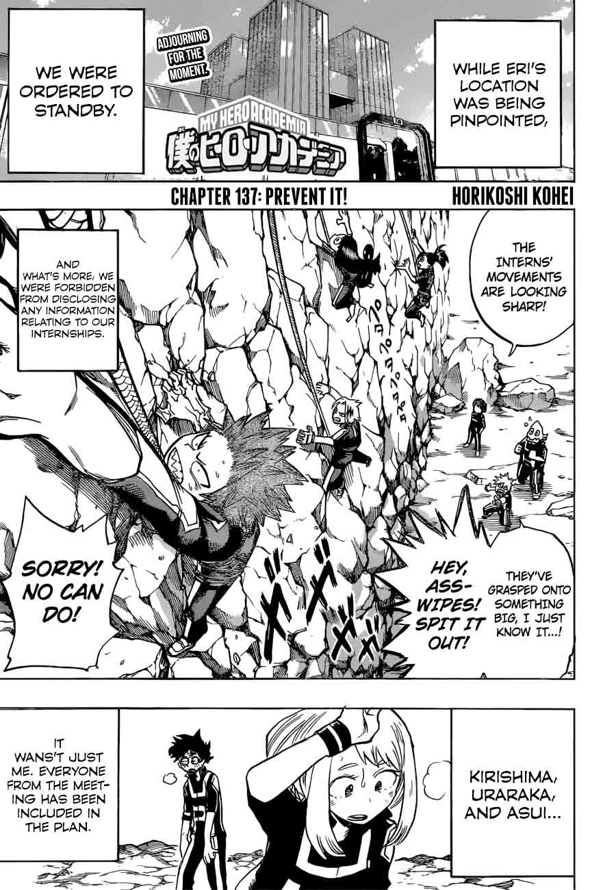 My Hero Academia Chapter 137 Page 1