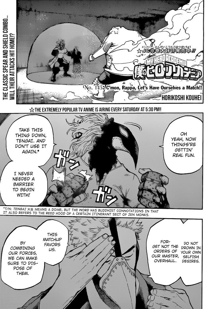 My Hero Academia Chapter 143 Page 1