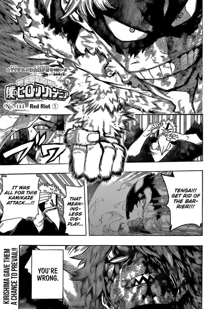 My Hero Academia Chapter 144 Page 1