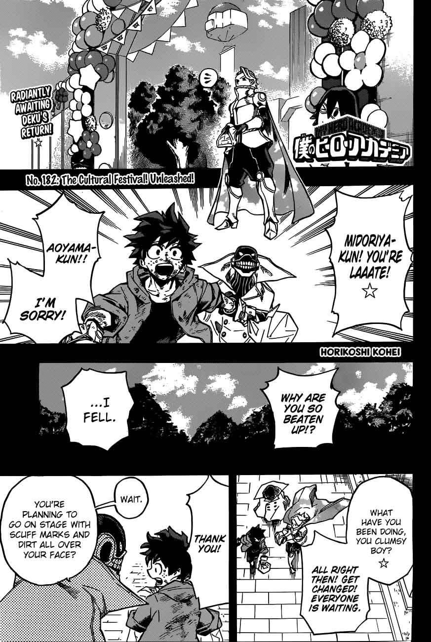 My Hero Academia Chapter 182 Page 1