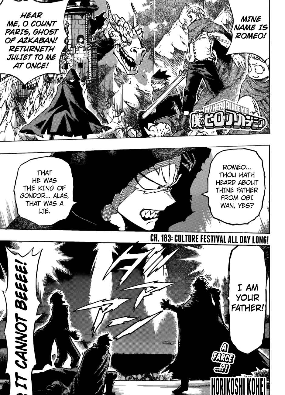 My Hero Academia Chapter 183 Page 1