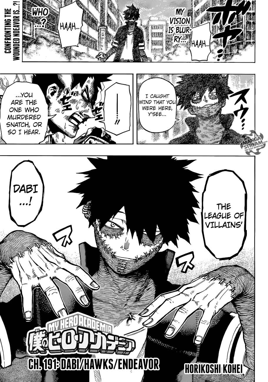 My Hero Academia Chapter 191 Page 1