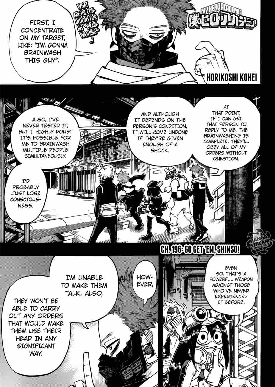 My Hero Academia Chapter 196 Page 1