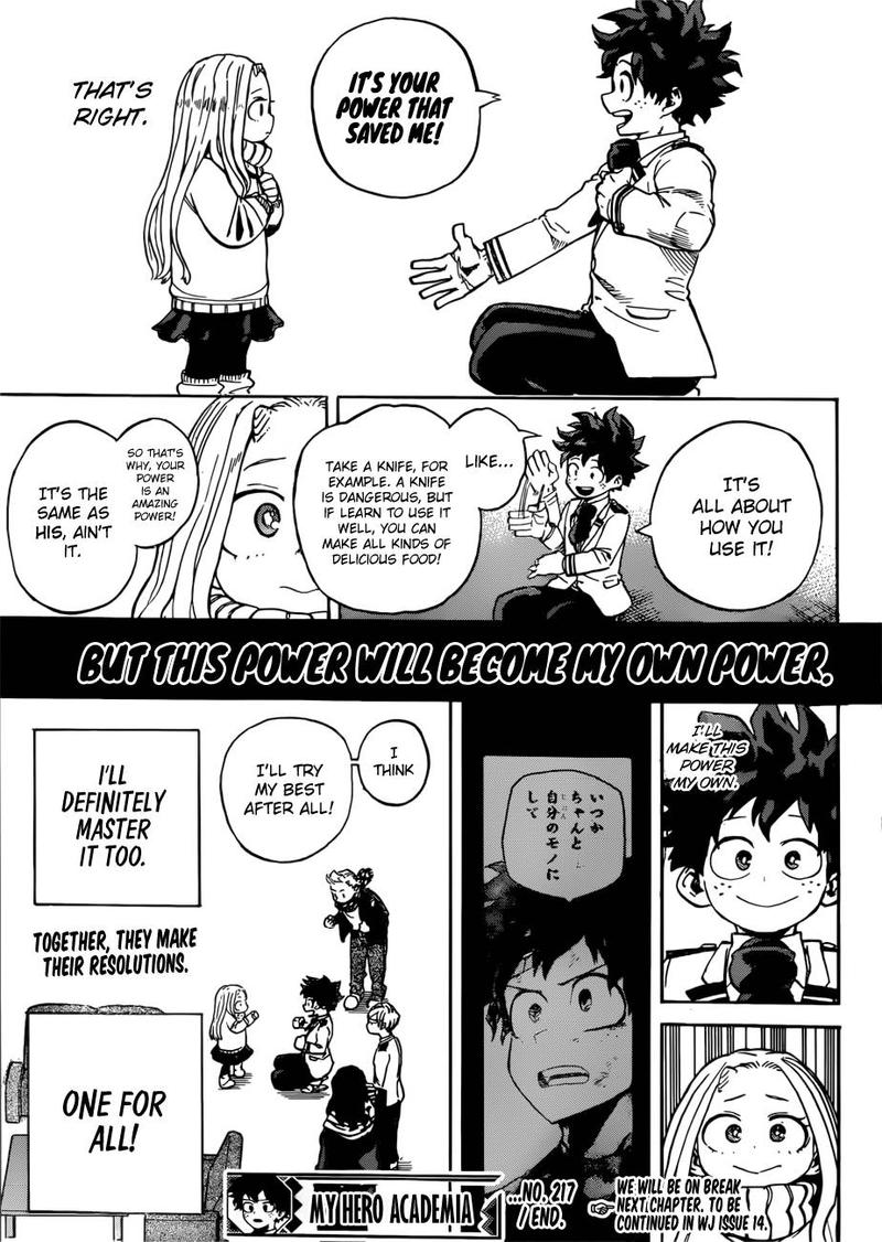 My Hero Academia Chapter 217 Page 13