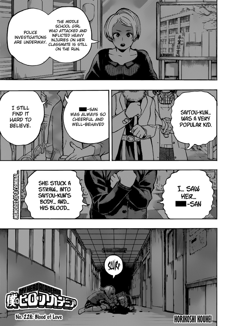 My Hero Academia Chapter 226 Page 1