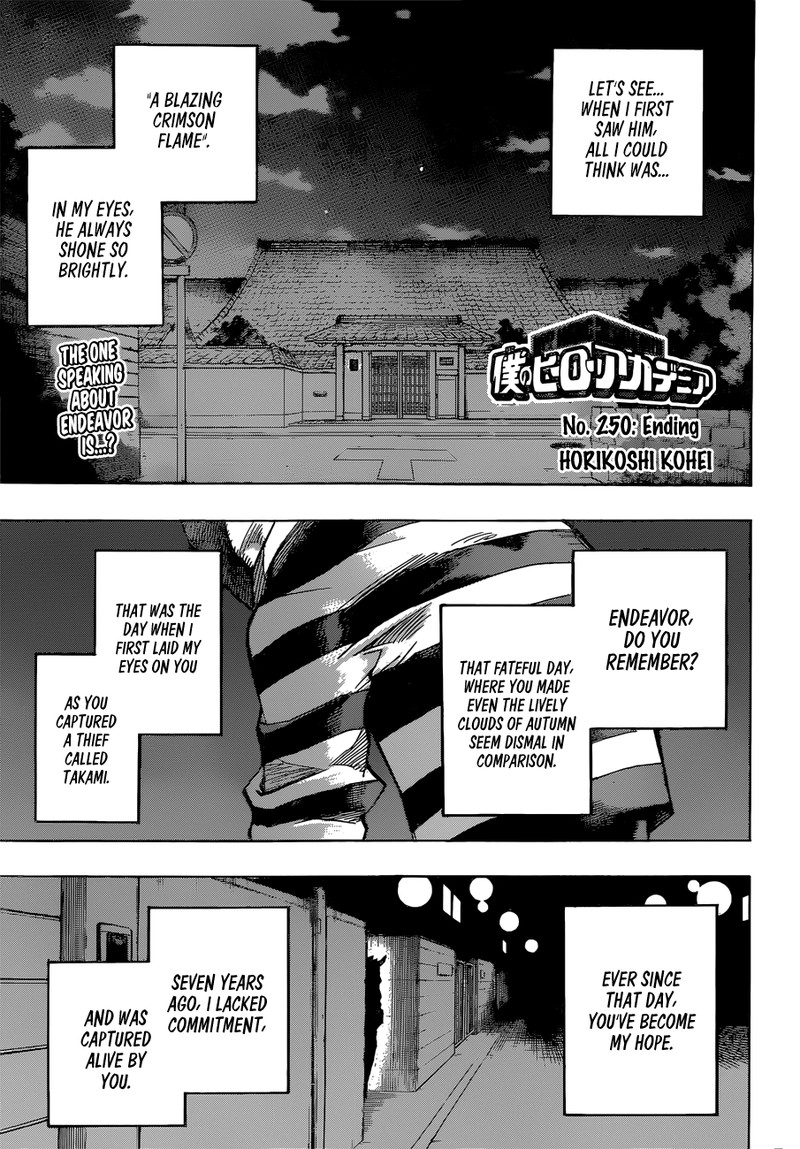 My Hero Academia Chapter 250 Page 1