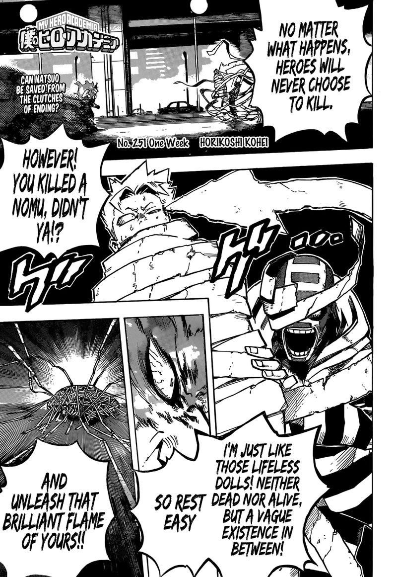 My Hero Academia Chapter 251 Page 1