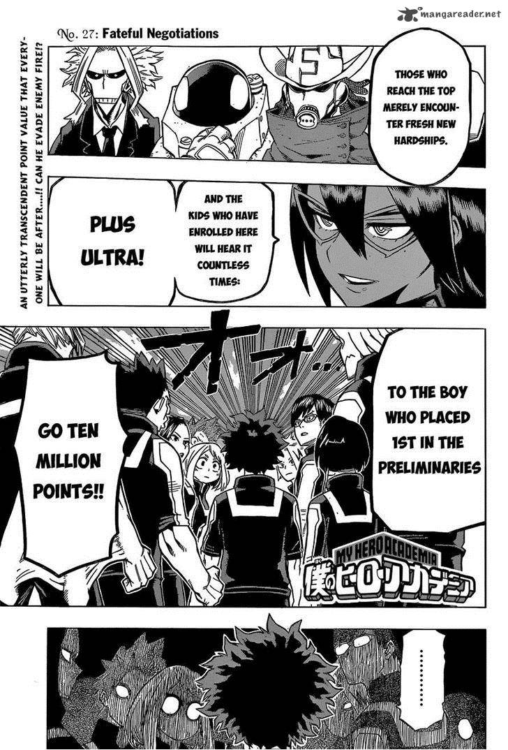 My Hero Academia Chapter 27 Page 1