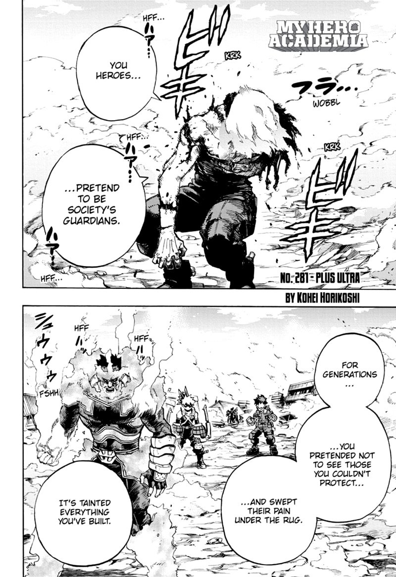 My Hero Academia Chapter 281 Page 2