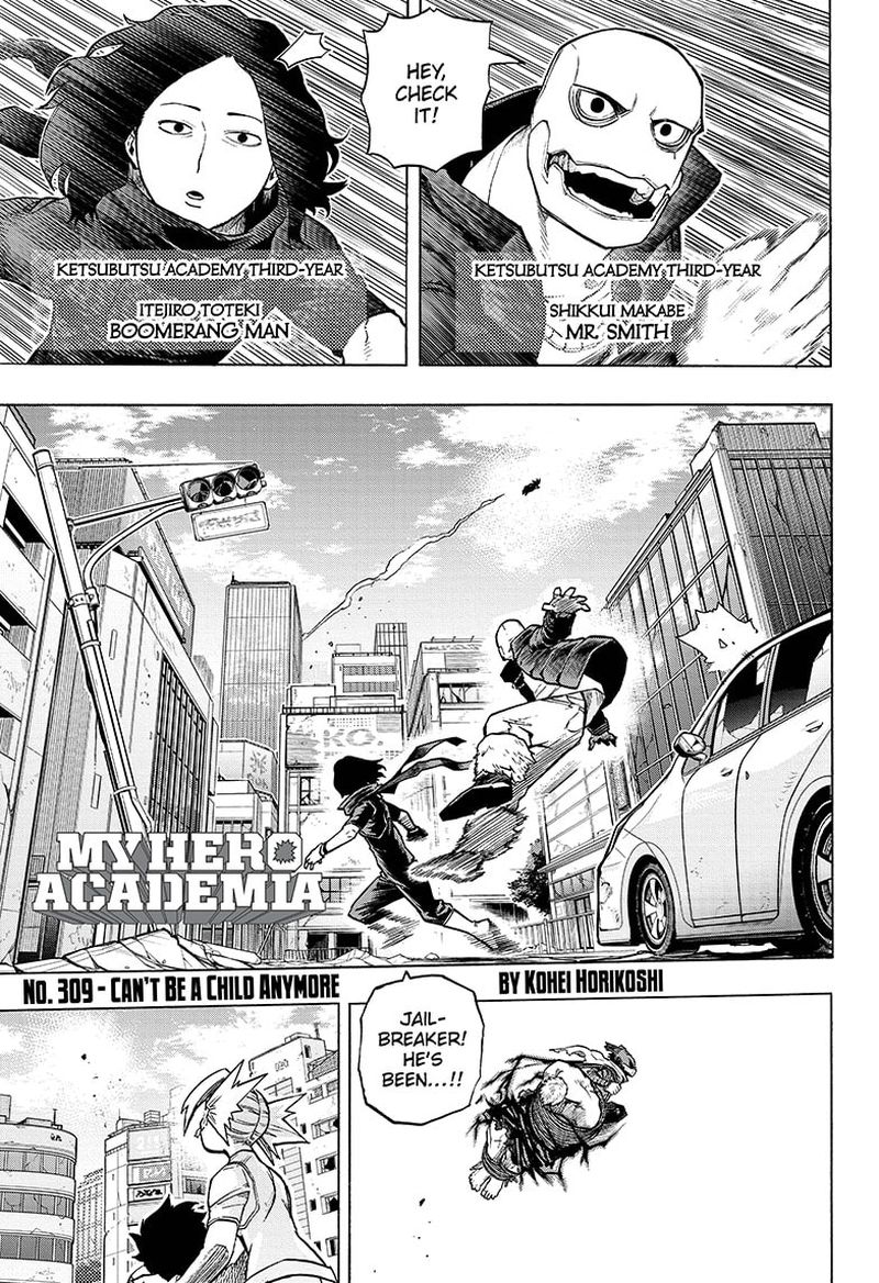 My Hero Academia Chapter 309 Page 1