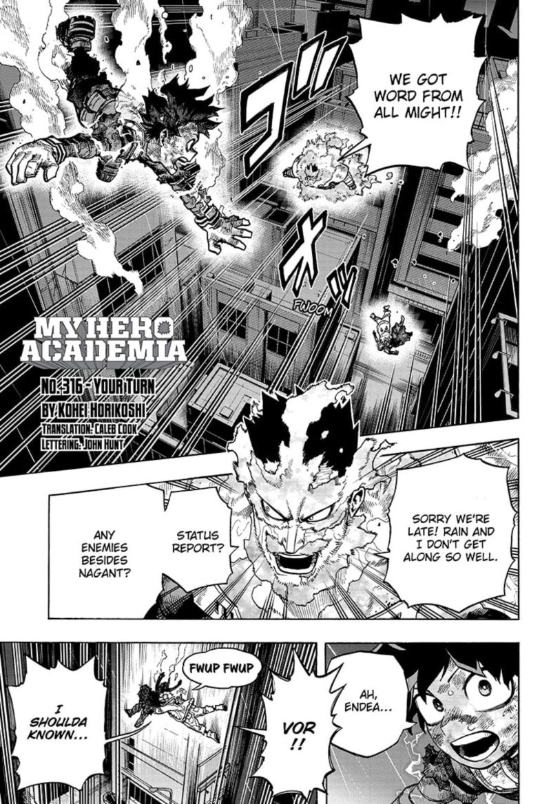 My Hero Academia Chapter 316 Page 1