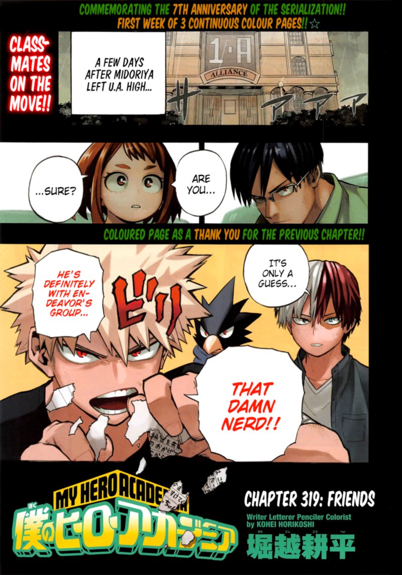 My Hero Academia Chapter 319 Page 1