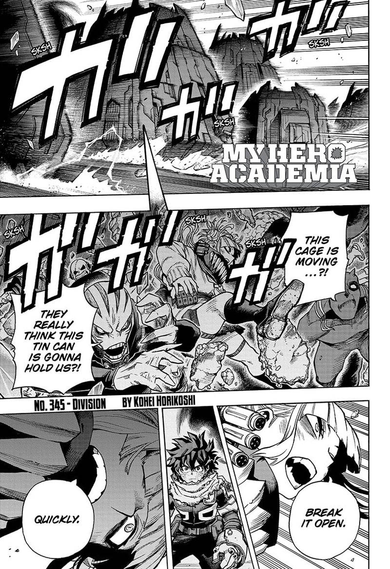 My Hero Academia Chapter 345 Page 1