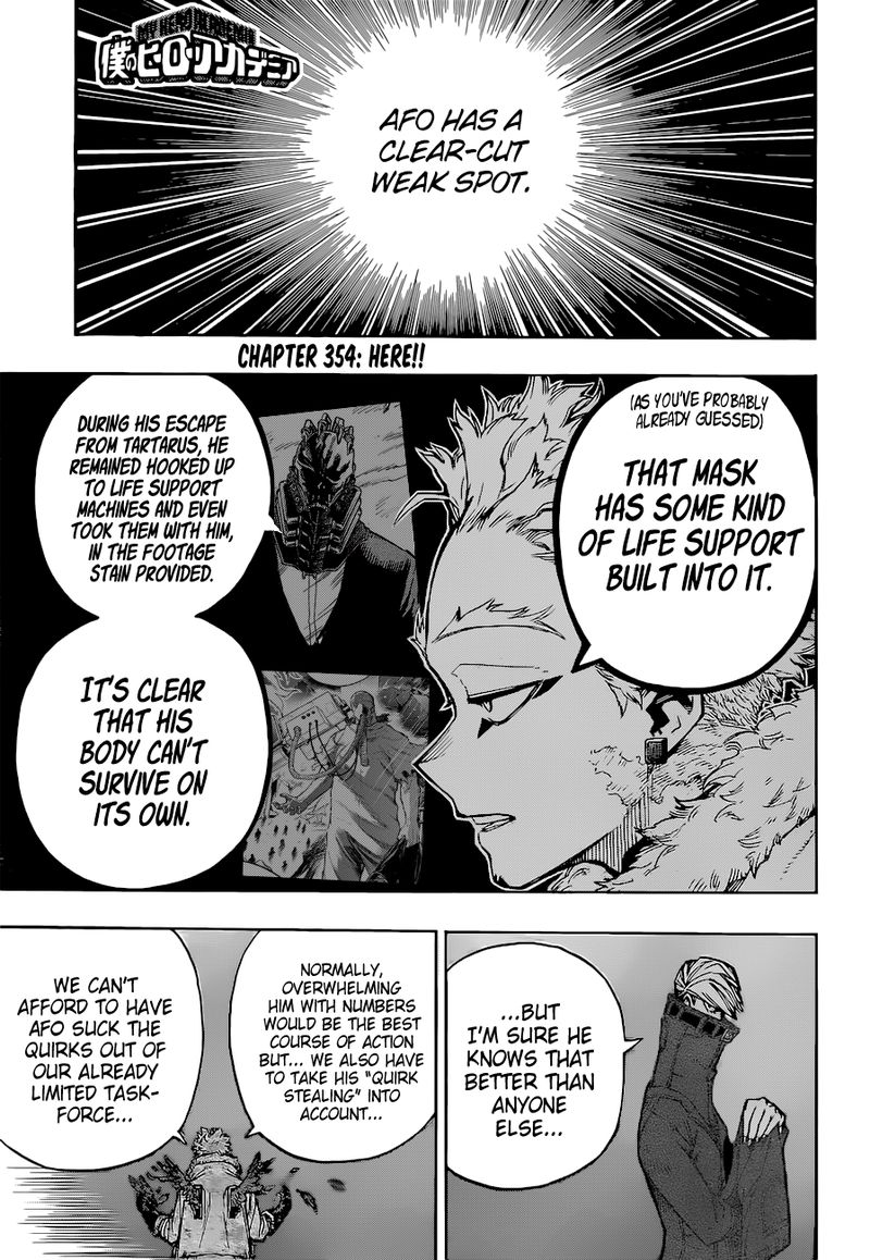 My Hero Academia Chapter 354 Page 1