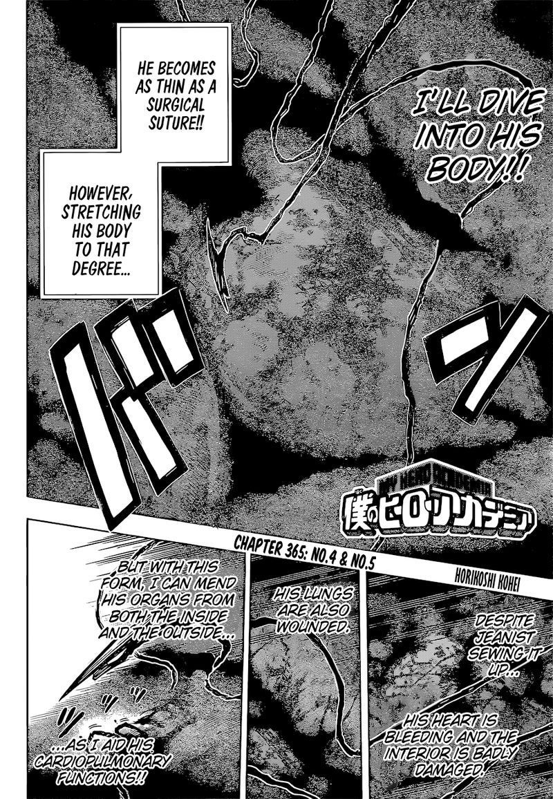 My Hero Academia Chapter 365 Page 2