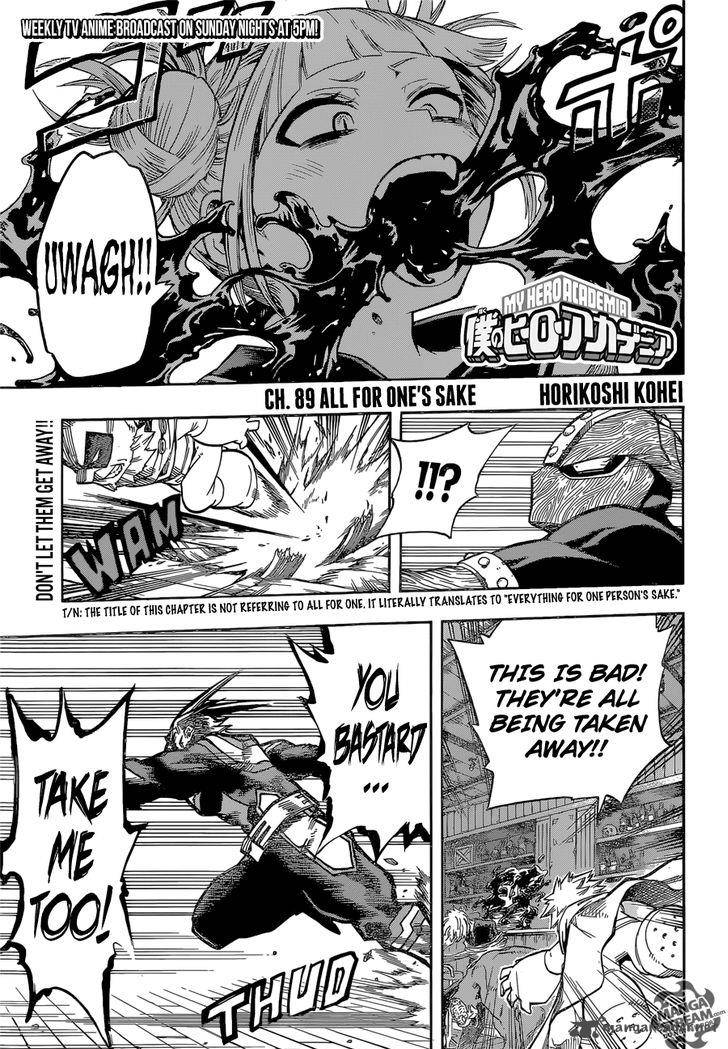 My Hero Academia Chapter 89 Page 1