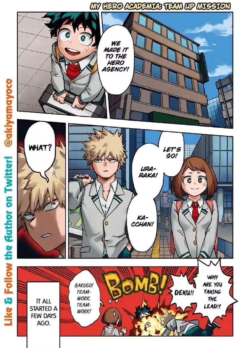 My Hero Academia Team Up Mission Chapter 1 Page 1