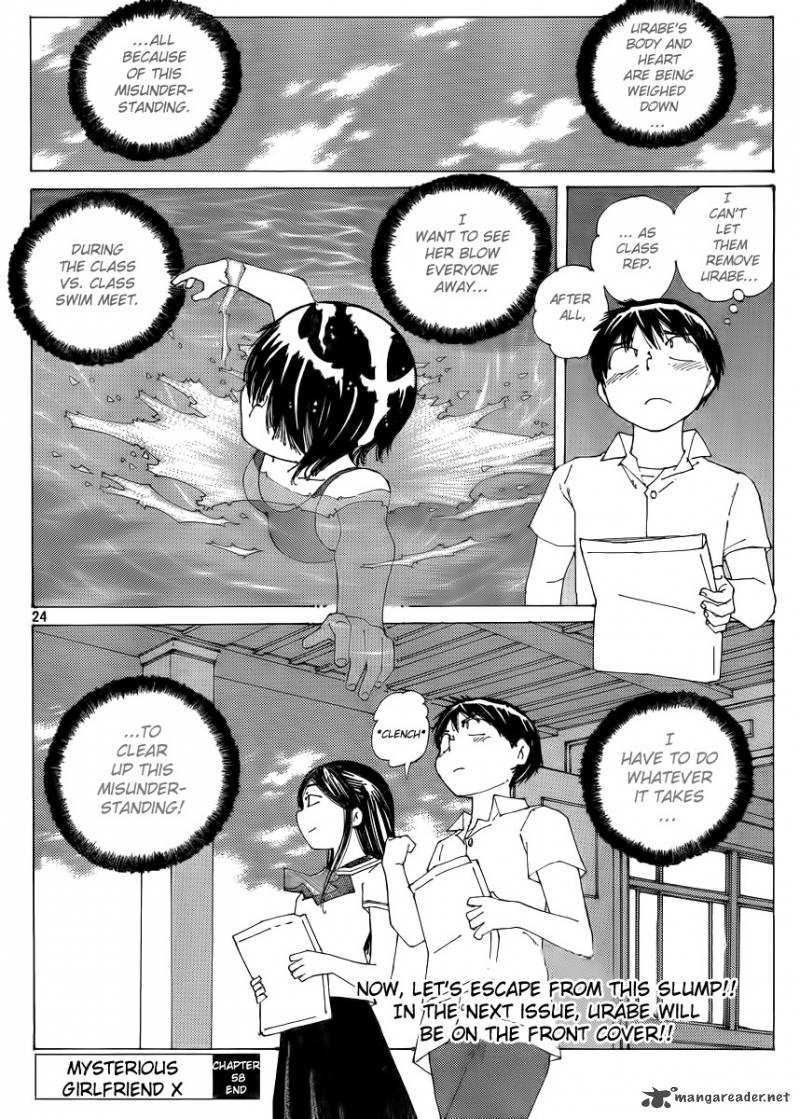 Mysterious Girlfriend X Chapter 58 Page 24