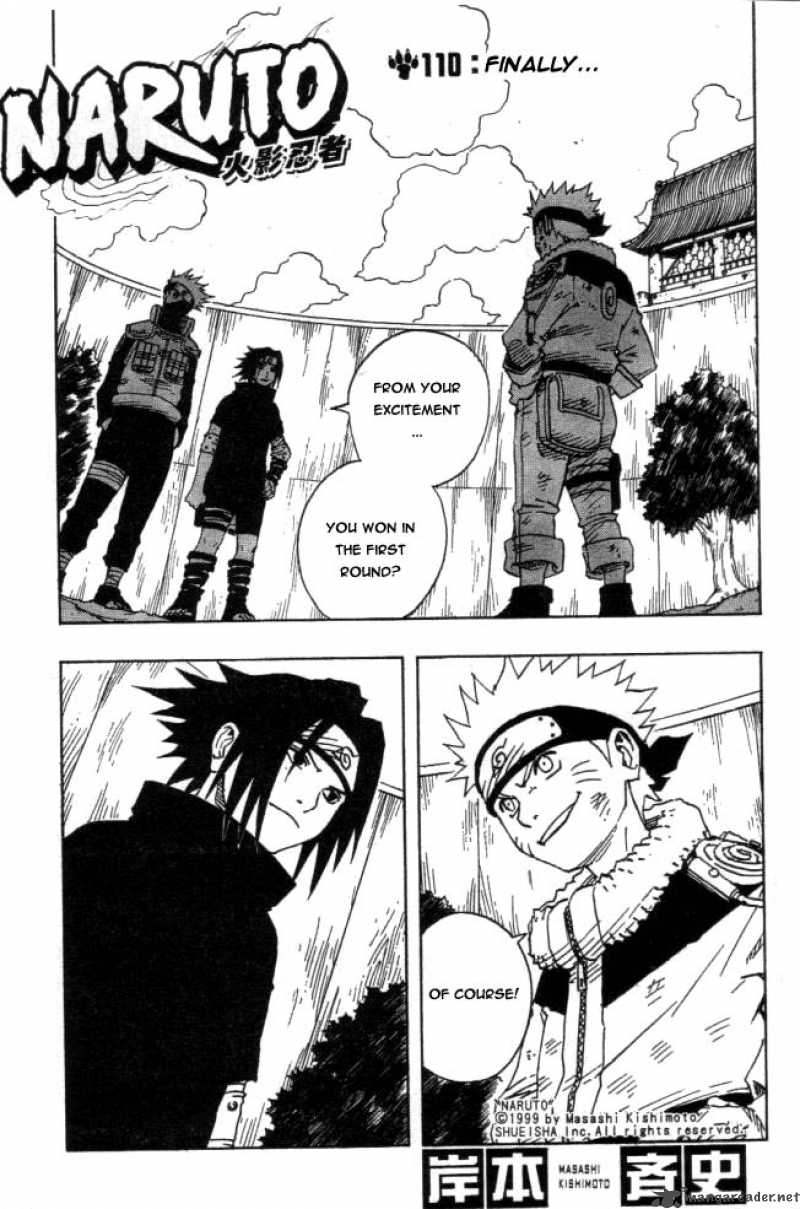 Naruto Chapter 110 Page 1