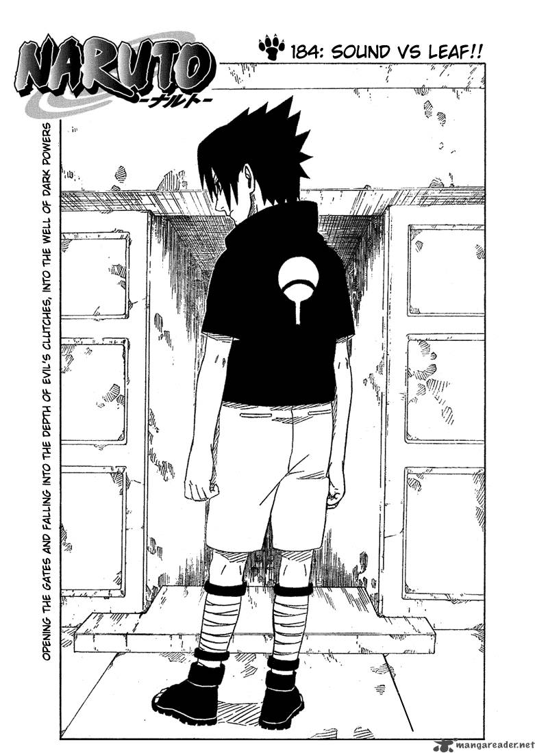 Naruto Chapter 184 Page 1