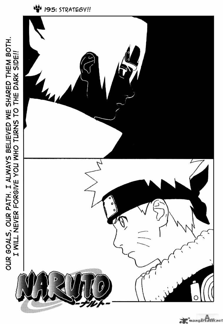 Naruto Chapter 195 Page 1